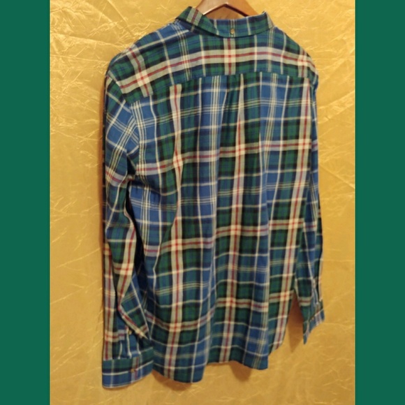 Size XL NWT Old Navy men's plaid button down shirt - Picture 2 of 6